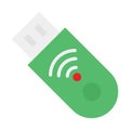 Data storage, flash drive Vector icon which can easily modify