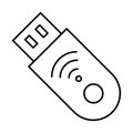 Data storage, flash drive Vector icon which can easily modify Royalty Free Stock Photo