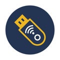 Data storage, flash drive Vector icon which can easily modify Royalty Free Stock Photo