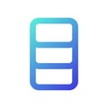 Data and storage management pixel perfect gradient linear ui icon Royalty Free Stock Photo