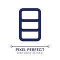 Data and storage management pixel perfect linear ui icon Royalty Free Stock Photo