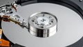 Data storage technology - internal hard drive mechanism Royalty Free Stock Photo