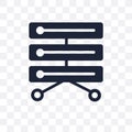 Data storage transparent icon. Data storage symbol design from P