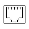 Data storage Vector icon which can easily modify or edit Royalty Free Stock Photo
