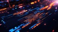 Data streaming digital code futuristic technology background Royalty Free Stock Photo