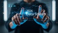Data Streaming Technology Concept for 2026 Royalty Free Stock Photo