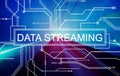 Data Streaming Technology Information Transfer Concept Royalty Free Stock Photo