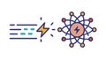 Data Structure Complex Network Information Web Icon, vector design Generative AI Royalty Free Stock Photo