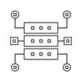 data structure icon. Element of cyber security for mobile concept and web apps icon. Thin line icon for website design and Royalty Free Stock Photo
