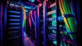 data structured cabling Royalty Free Stock Photo