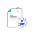 Data Subject Rights GDPR Icon: Individual Control. GDPR privacy rights symbol, data control, individual data rights, GDPR user