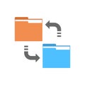 Data Synchronization Icon Computer Connection Database Access Synchronize Technology