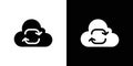 Data synchronization icon set vector illustration