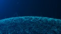 Big data visualization. Data technology background. Abstract background. 3d rendering. Data array visual concept. Equalizer for Royalty Free Stock Photo
