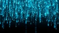 Data technology background. Big data visualization. Flow of data. Information code. Background in a matrix style Royalty Free Stock Photo