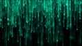 Data technology background. Big data visualization. Flow of data. Information code. Background in a matrix style Royalty Free Stock Photo