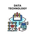 Data Technology Vector Concept Color Illustration
