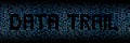 Data trail text on hex illustration Royalty Free Stock Photo