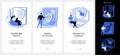 Data transfer mobile app UI kit. Royalty Free Stock Photo