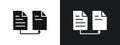Data transferring icon linear graphics set vector in black Royalty Free Stock Photo