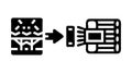 Data Transformation Icon: Information Processing Flow, vector design Generative AI Royalty Free Stock Photo