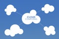 Data transmission in cloud computing Royalty Free Stock Photo