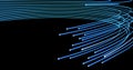 Data transmission via fiber optical fiber