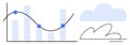 Data Trends and Cloud Connectivity with Minimalistic Graph Elements Royalty Free Stock Photo