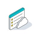 Data upload cloud computing. Database transfer. Network internet global connection. Digital information synchronization Royalty Free Stock Photo