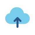 Data Upload Icon for Cloud Services Royalty Free Stock Photo
