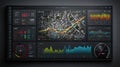 Data Visualization Dashboard with City Traffic Analysis and Statistics Royalty Free Stock Photo