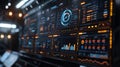 Data visualization dashboard showcasing business analytics and performance metrics using machine learning techniques Royalty Free Stock Photo