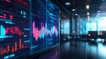 Data visualization dashboard, unveiling insights through graphs and charts a Royalty Free Stock Photo