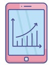 Data Visualization  Glyph Style vector icon which can easily modify or edit Royalty Free Stock Photo