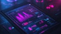 Data visualization interface showcasing vibrant charts and graphs in a modern analytical environment. Generative AI
