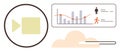 Data Visualization with Video, Cloud Storage, and Analytical Insights Royalty Free Stock Photo