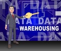 Data Warehousing Datacenter Resources Storage 3d Rendering Royalty Free Stock Photo