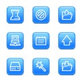 Data web icons Royalty Free Stock Photo