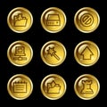 Data web icons Royalty Free Stock Photo