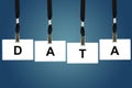 Data word Royalty Free Stock Photo
