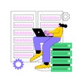 Database abstract concept vector illustration.