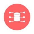 Database administration Vector icon which can easily modify or edit Royalty Free Stock Photo