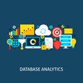 Database Analytics Vector Flat Concept