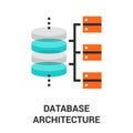 Database architecture icon