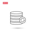 Database backup icon vector design isolated 3