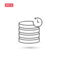 Database backup icon vector design isolated 4