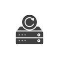Database backup vector icon Royalty Free Stock Photo