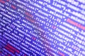 Database bits access stream visualisation. Royalty Free Stock Photo