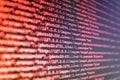 Database bits access stream visualisation. Royalty Free Stock Photo