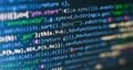 Database bits access stream visualisation. Php language and coding function developer Royalty Free Stock Photo